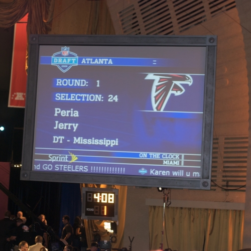Peria Jerry, DT is taken by the Falcons