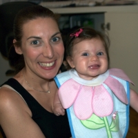 Mommy and Sara celebrate the event!