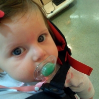 In the Bjorn on the way to Barnes and Noble