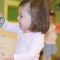 Peanut loving her ballet class!